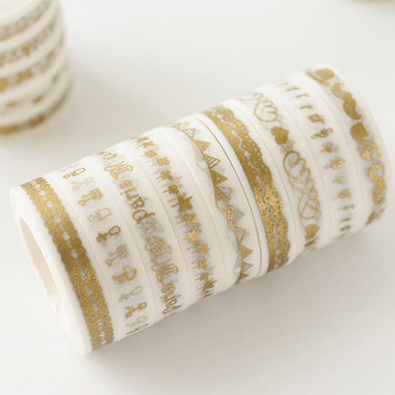 2 Stk Tape Klebeband Papierklebeband-Bunt Washi Masking Tape Dekor 5mm*7m Neu