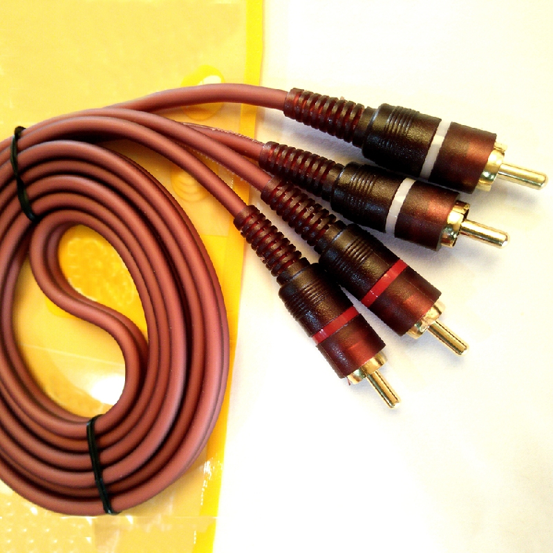 Audio Cinch Kabel Anschlusskabel 2* Stereo Chinch Stecker-RCA-s L8D5