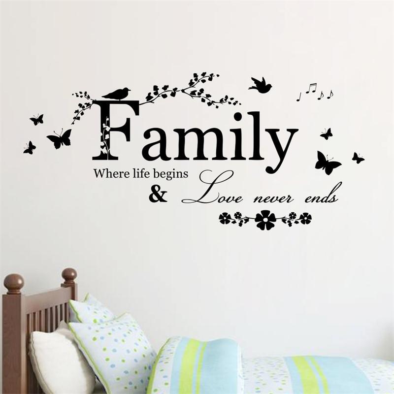 Family Letter E Removable Vinyl Decal Art Mural Home Decor Wall Preview