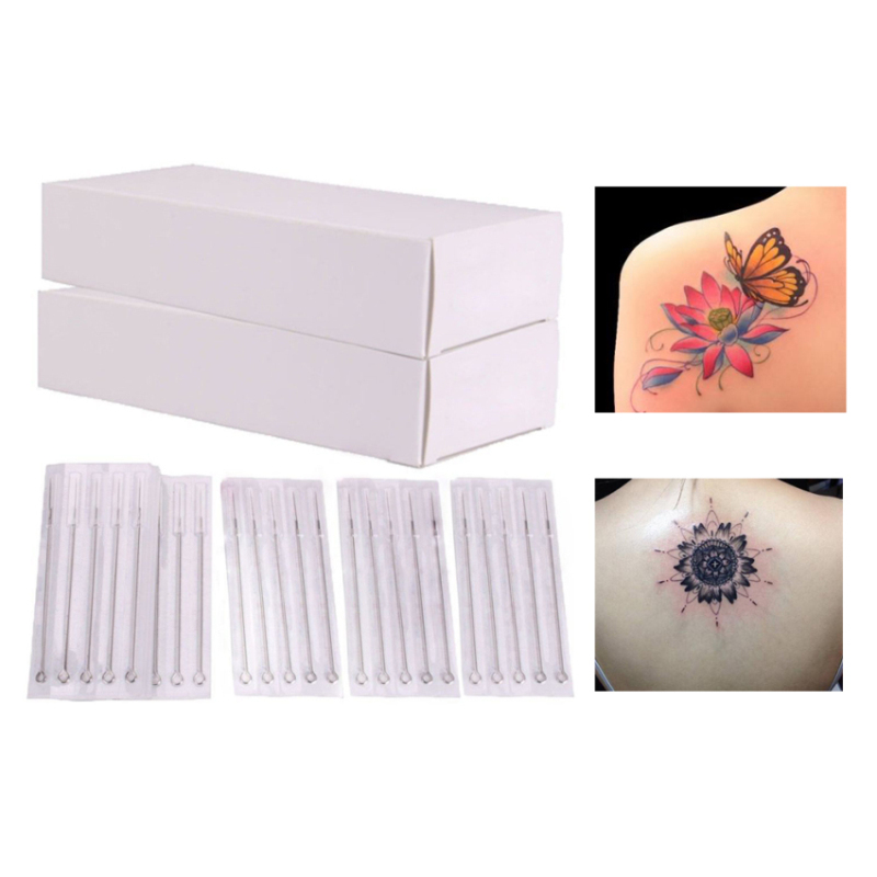 50 Mixed Assorted Tattoo Nadeln 10 Größe Round Liner Shader Magnum/3/5