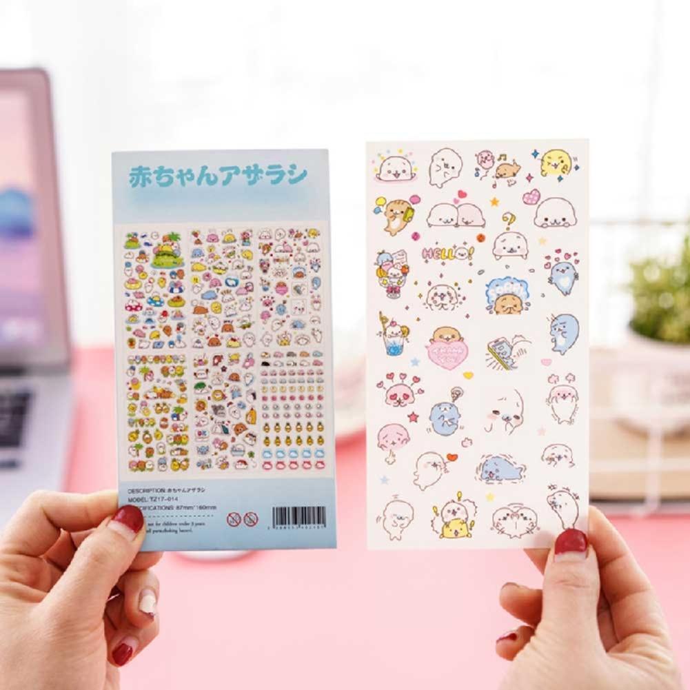 6pcs Manga Anime Aufkleber Kawaii Planner Aufkleber Set Scrapbooking Favor T5Z8