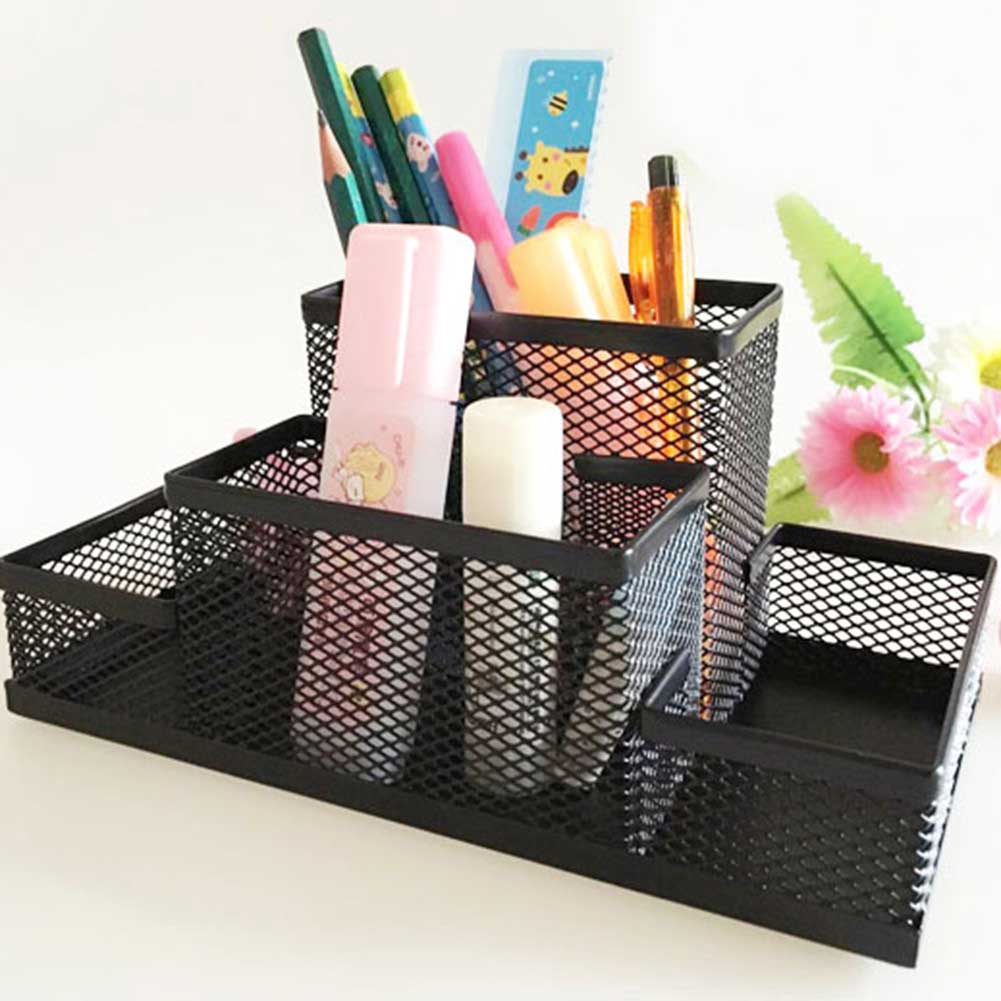 Schreibtisch Stiftehalter Briefpapier Aufbewahrung Schön Hold Box Metall Mesh
