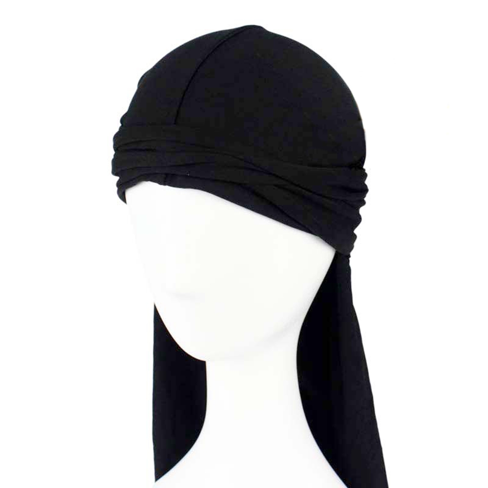 Unisex Bandana Doo Durag Headwear Soft Silk Pirate Fashio Cap Wrap