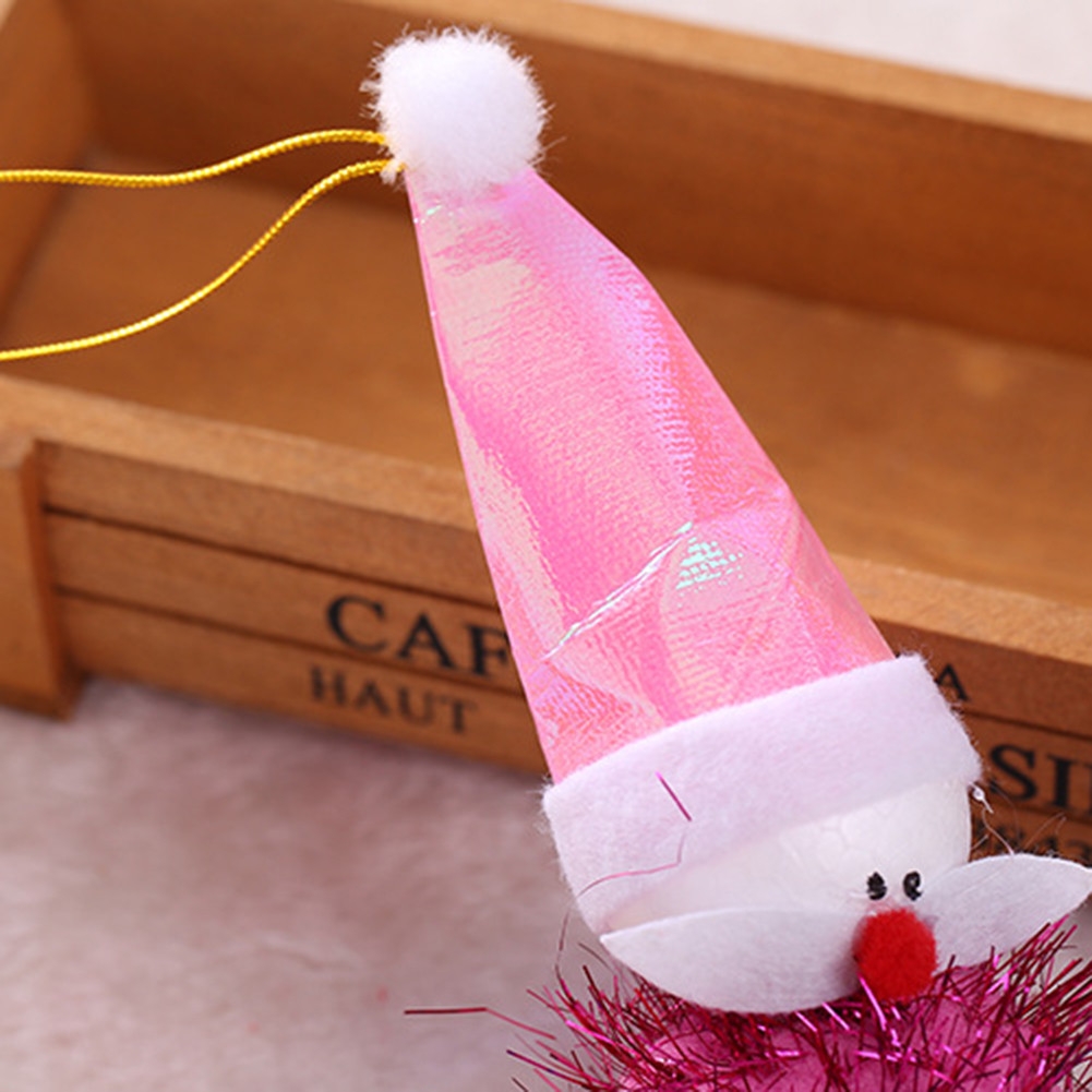 2 Sets Weihnachtsmann Schneemann Plüsch Stoff Hänge Plüsch Neu Haus Dekoration!