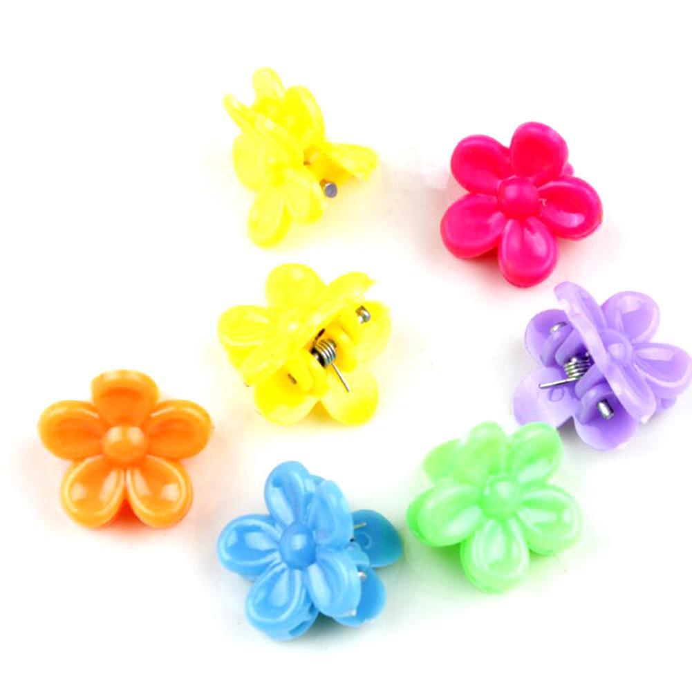 25pcs Mixed Color Plastic Butterfly Mini Hair Claw Clips Clamp for Kids ...