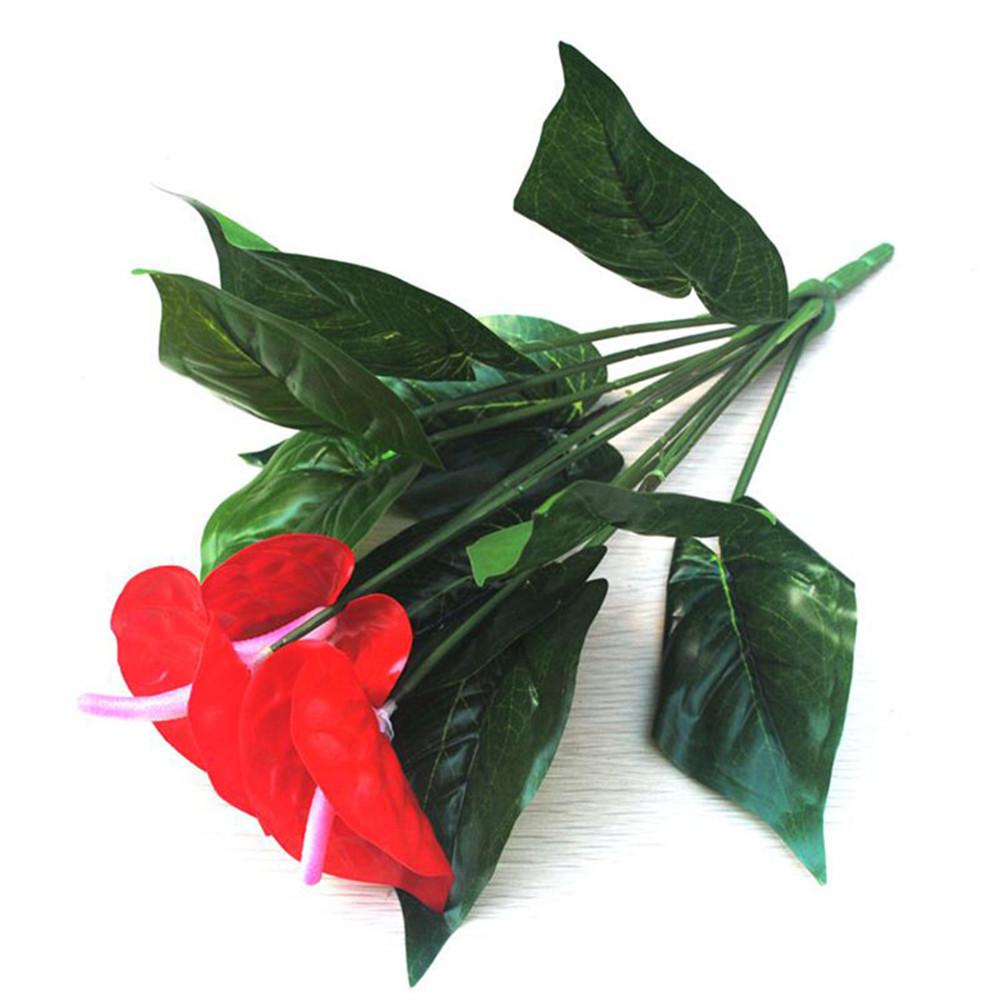Heiße Künstliche Falsche Anthurium Strauß Blume Hochzeitsfeier Florale Dekor !