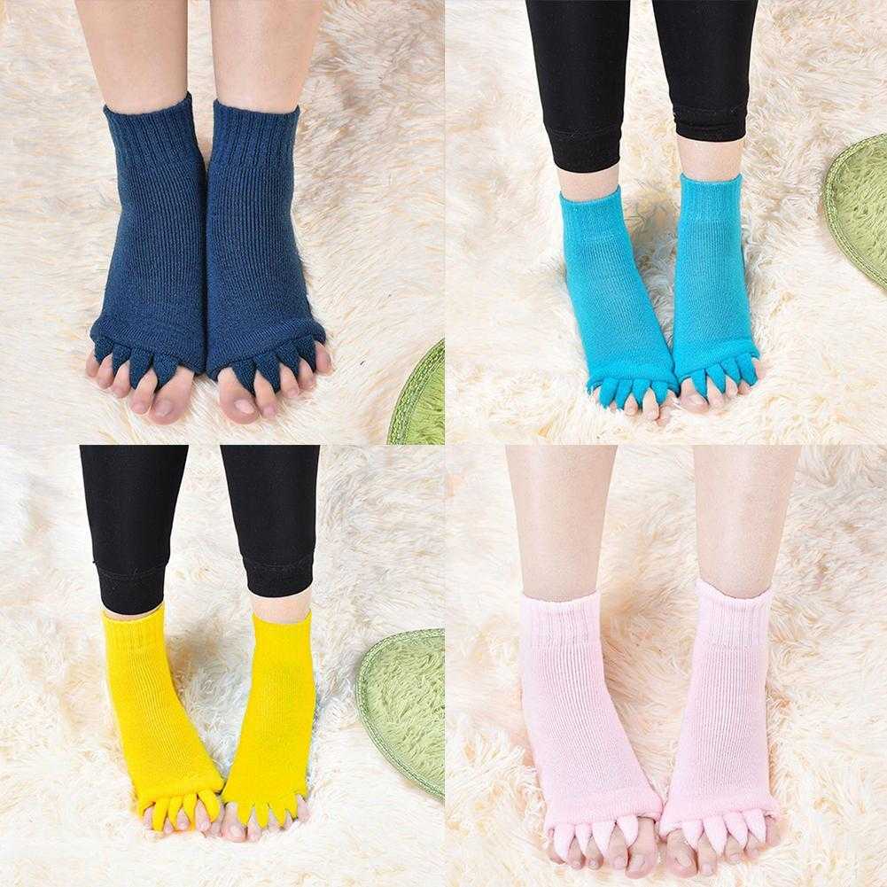 Fuß Schmerzlinderung 1 Paar Fünf Finger Zehensocken Yoga GymMassage Fußsocken