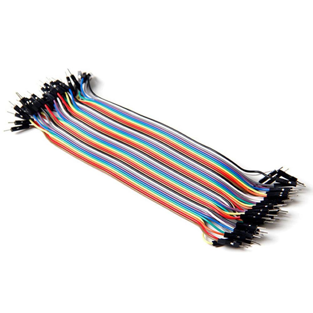 40X Dupont 10CM Male To Male Jumper Wire Ribbon Cable for Breadboard Ar TOP C5Q8
