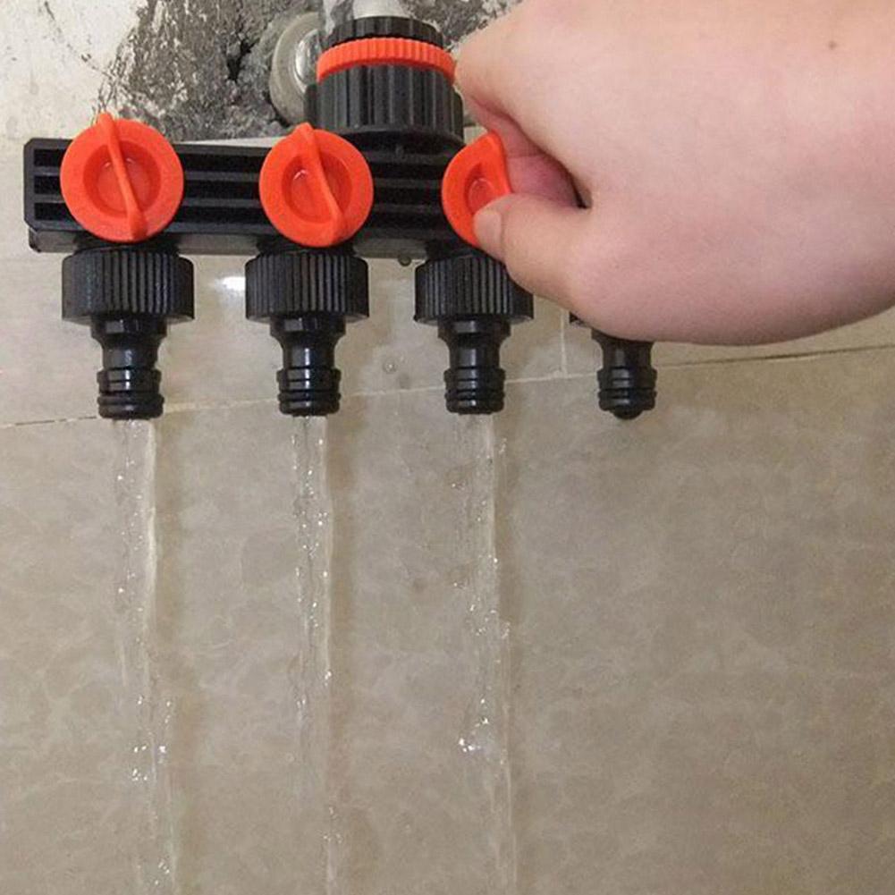 Garten Wasserhahn Verbindung Adapter 4 Way Steckdosen Wasser//Mehrfache//S Gift