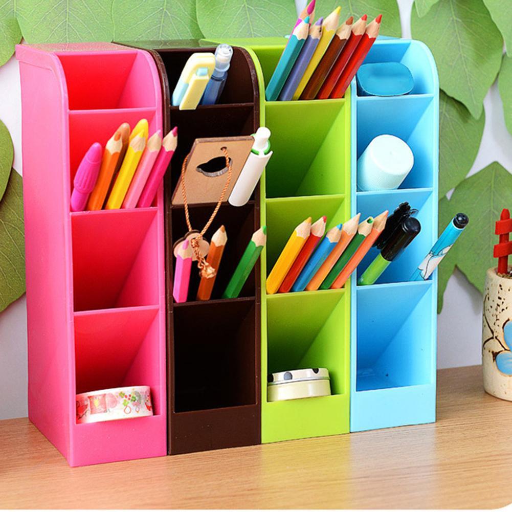 Under Table Hidden Organizer Pen Stationery Storage Box Drawer Pencil Holder Hot