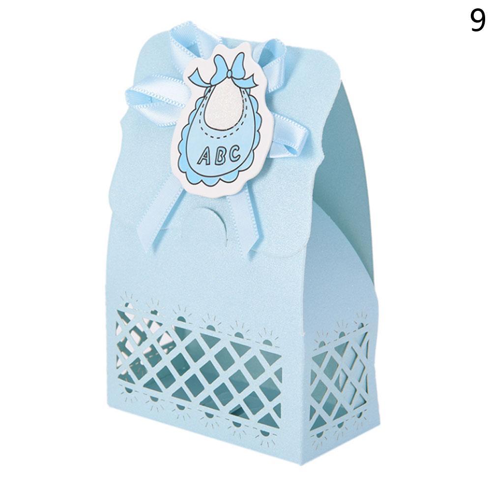 12pcs Baby Shower Favor Box Baptism Birthday Party Candy Boxes