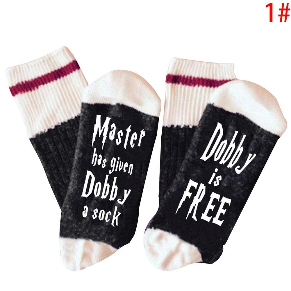 /'1 Pair Pairs Ladies Womens Alphabet Design Cotton Blend Socks Designer Adu Uzlh