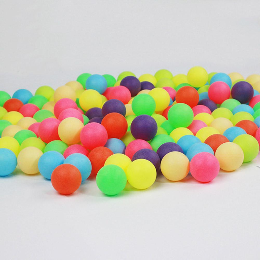 100Pcs/set Colored Ping Pong Balls Entertainment Table Tennis Ball