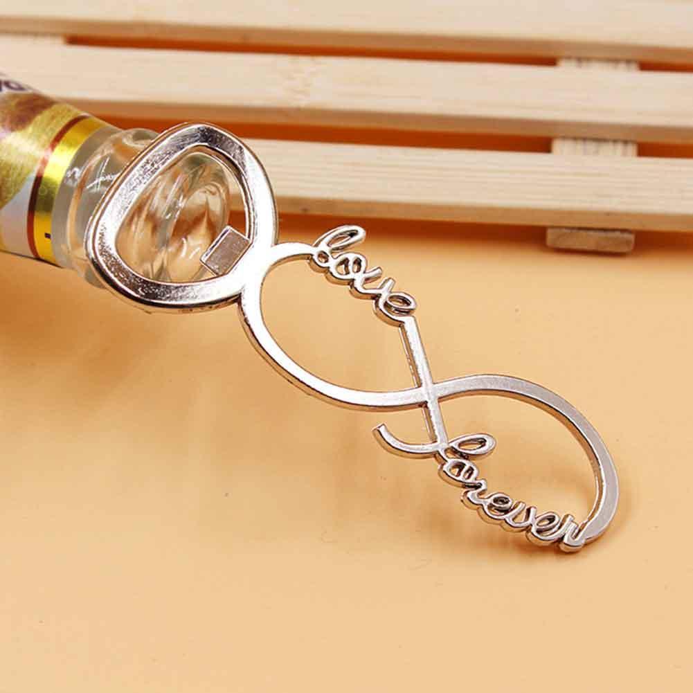 10Pcs Liebe für Immer Flaschenöffner Hochzeitsgeschenke für Gäste Souvenirs S4D3