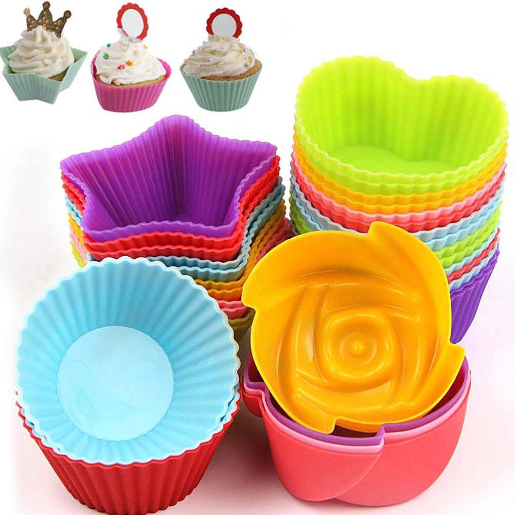 Backform Muffin Muffinförmchen Kuchen Backen Cup Cake Silikon Muffinform