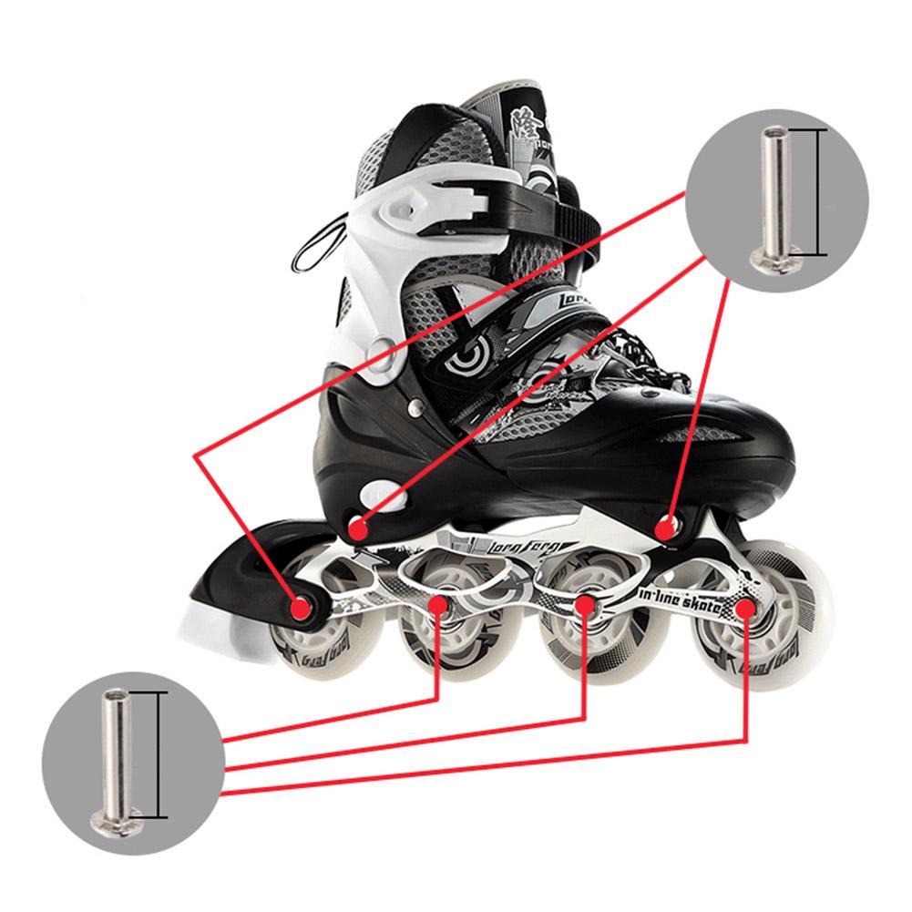 Части роликов. Болты для роликовых коньков Fila. Ось для роликовых коньков 26 мм. Винты для роликовых коньков. Болты для колес роликовых коньков.