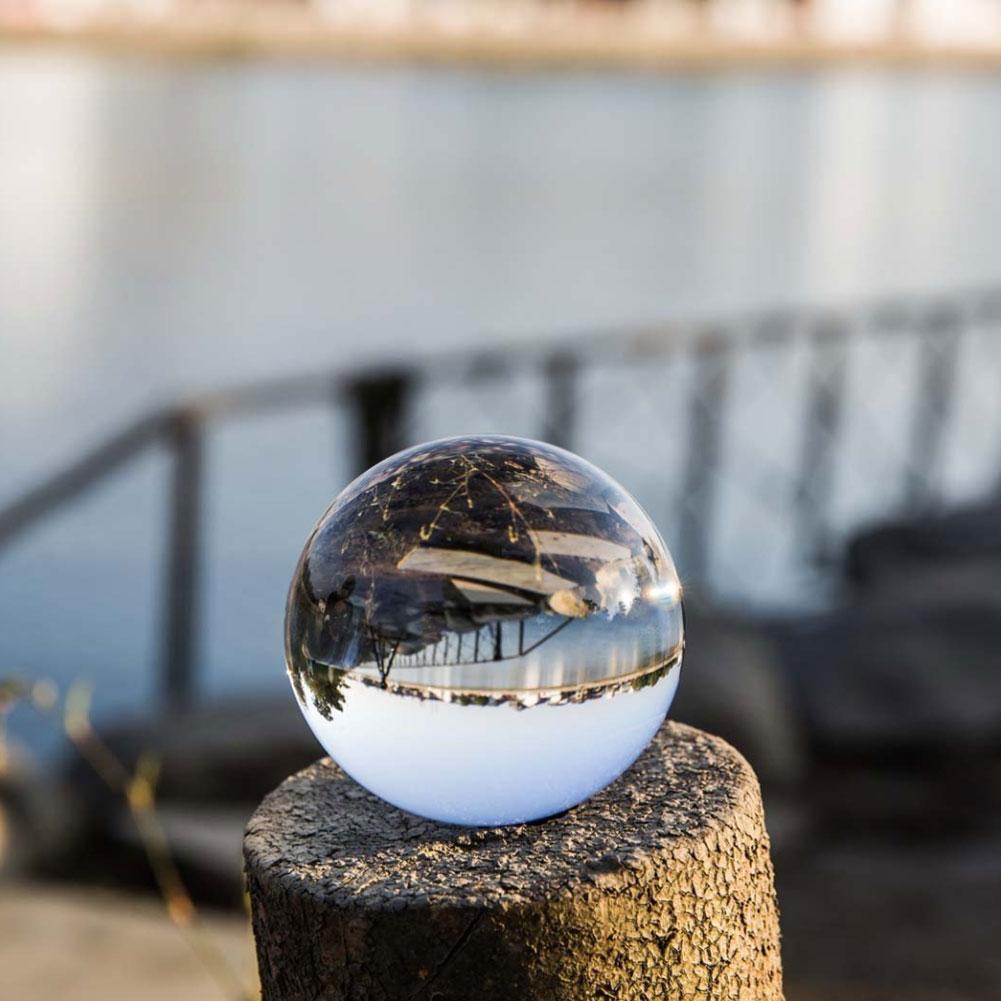 30/50/80mm Clear Glass Crystal Ball Healing Sphere Photography Props