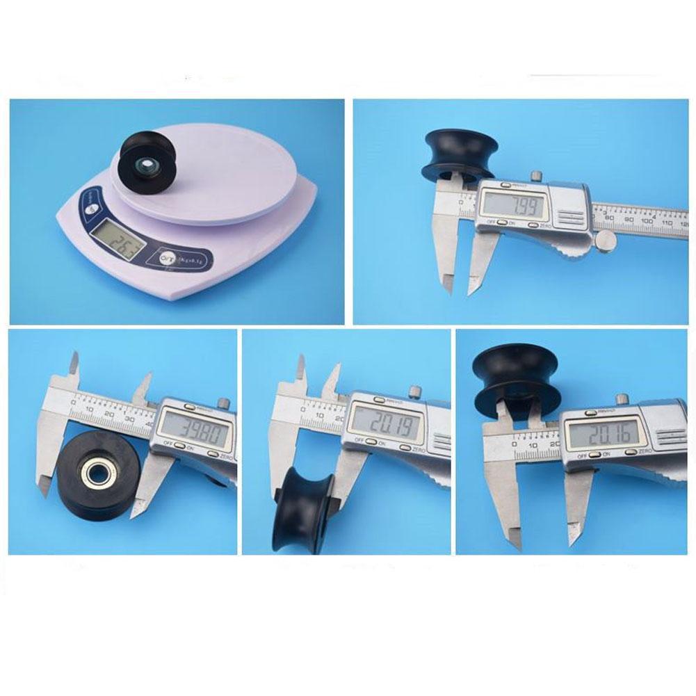 4X 0840UU 8mm Groove Guide Pulley Sealed Rail Ball Bearing 8x40x20.7mm NE