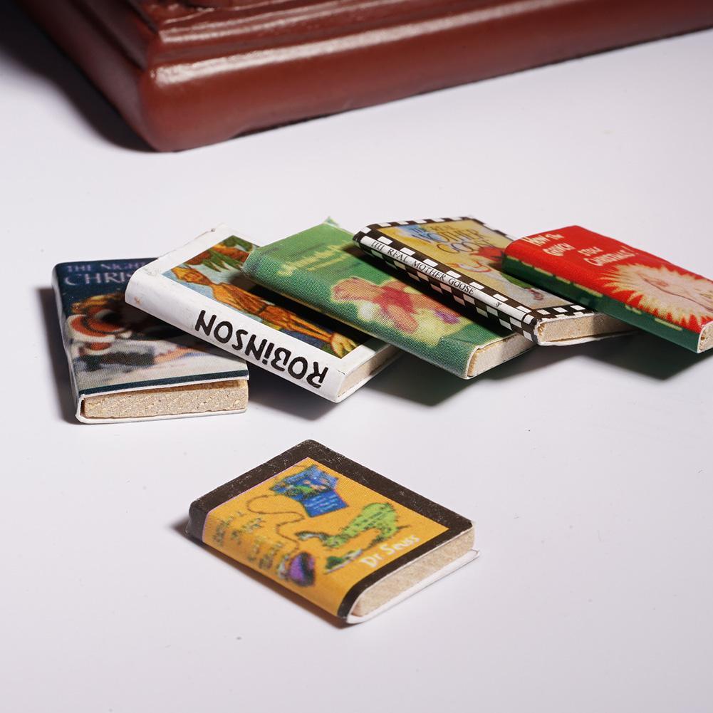 1:12 Scale Set Of 12 Opening Books For Reading Library Study Tumdee Dolls House