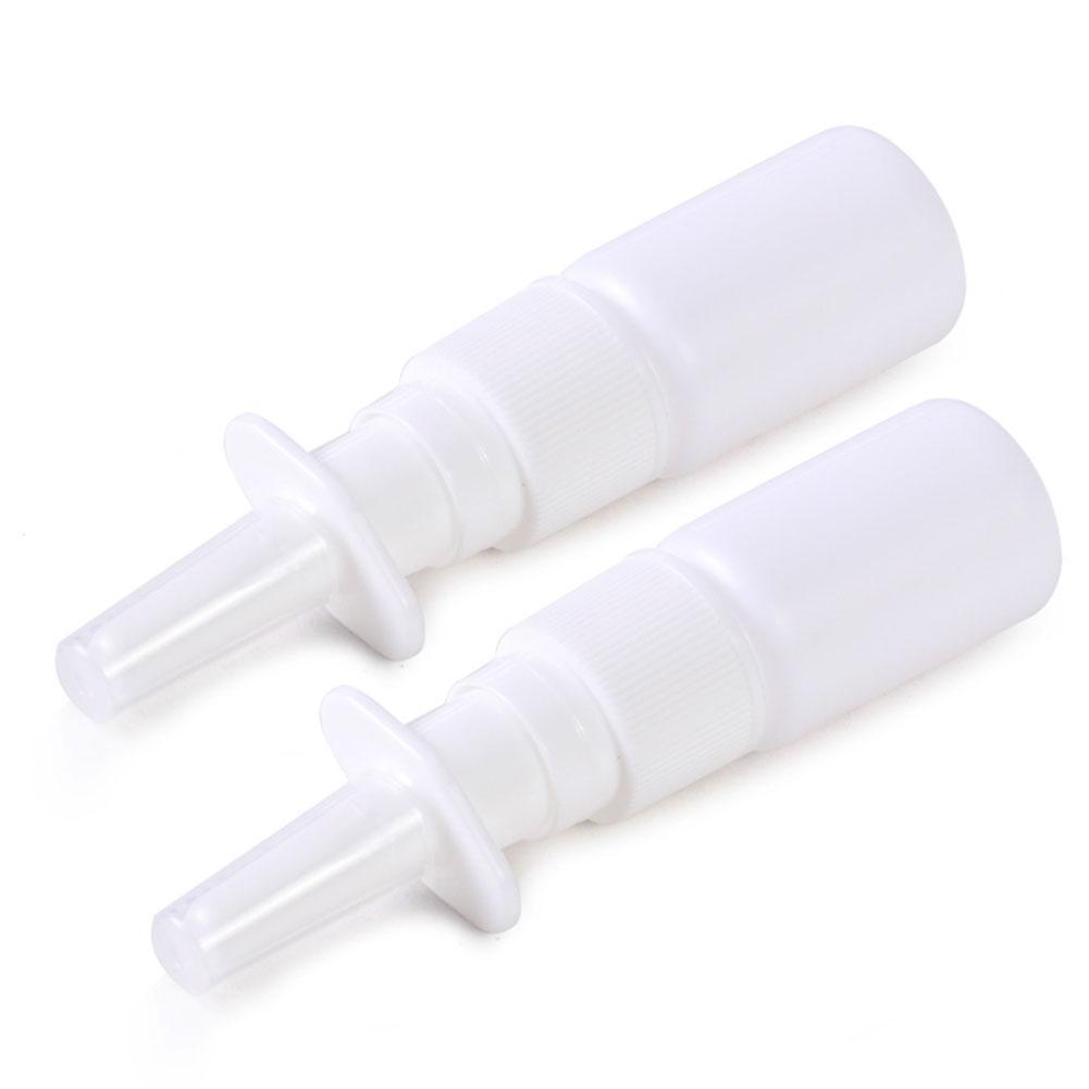 2pcs 20ml Empty Plastic Nasal Spray Bottle Pump Sprayer Mist Nose Spray