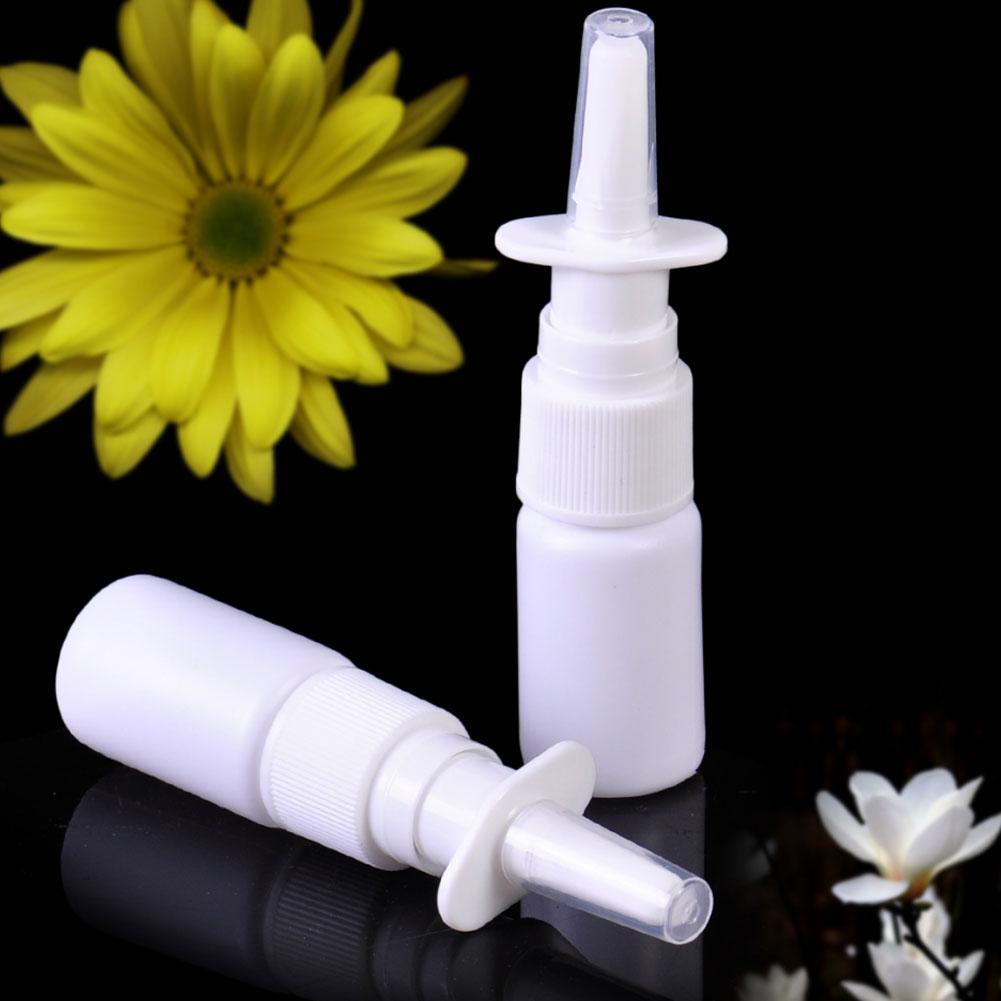 2pcs 20ml Empty Plastic Nasal Spray Bottle Pump Sprayer Mist Nose Spray
