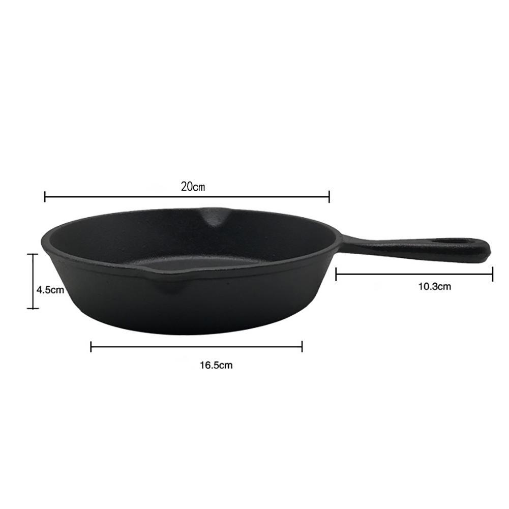 Mini Cast Iron Pan 3,5 Zoll Grill Küche Pan Kochgeschirr Kleine Pfanne
