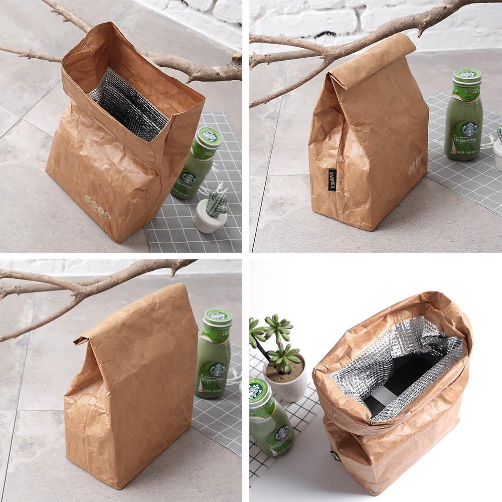 insulated paper lunch bag