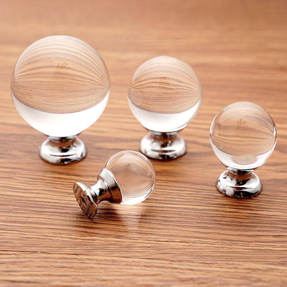 Acrylic Round Ball Drawer Knobs Cabinet Cupboard Hardware Pull Ebay