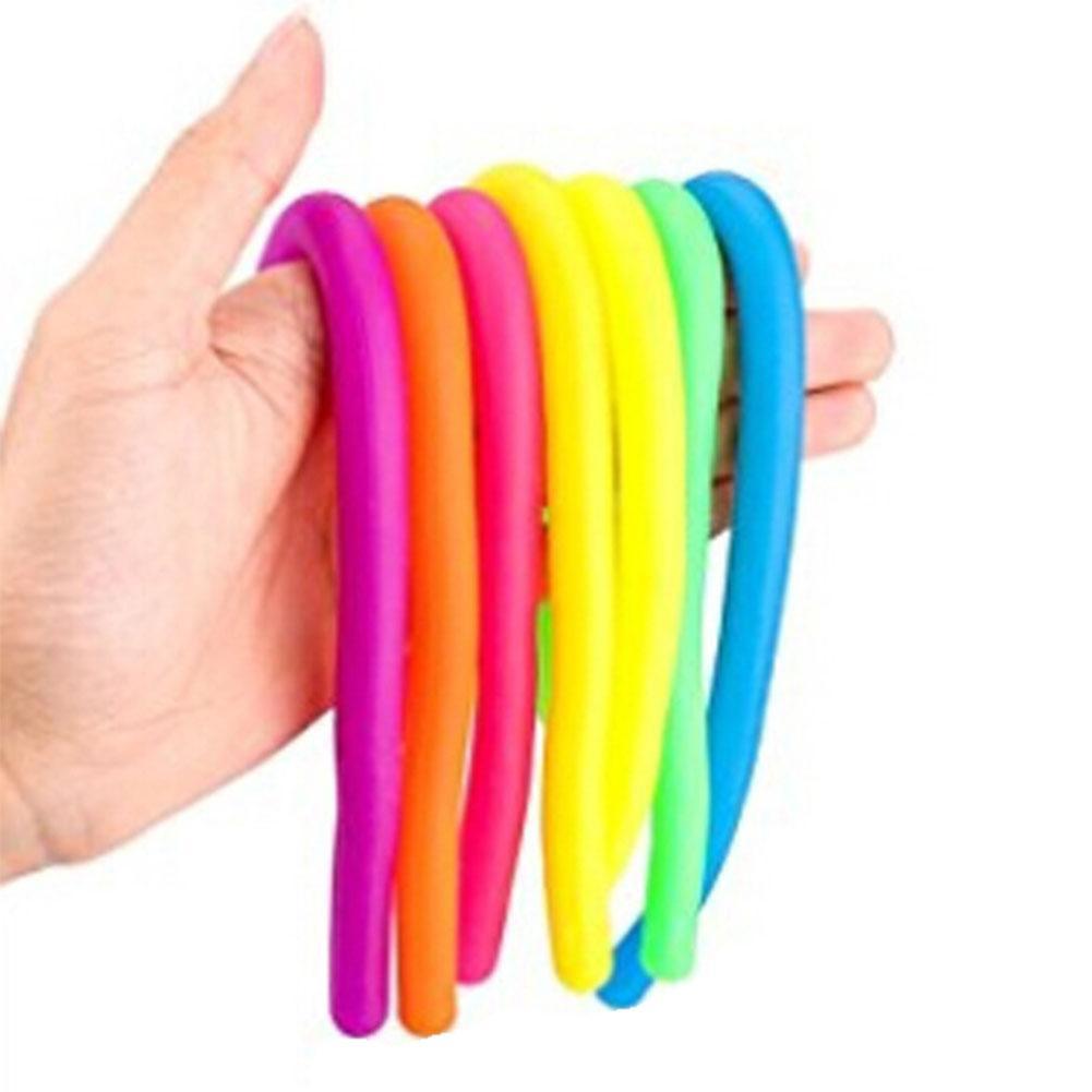 Stretchy String Fidget Noodle Autism ADHD Sensory Anti Fiddle Toy-Ne Stress Hot