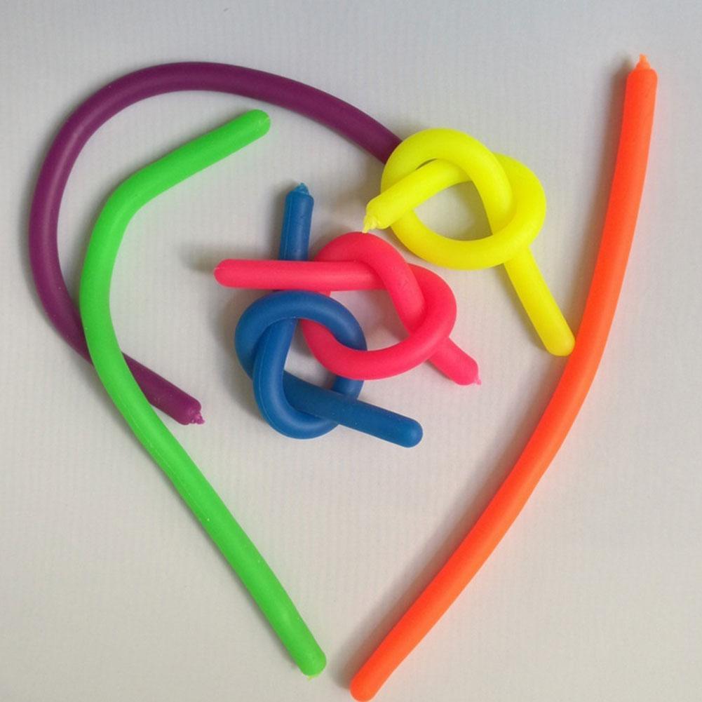 Stretchy String Fidget Noodle Autism ADHD Sensory Anti Fiddle Toy-Ne Stress Hot