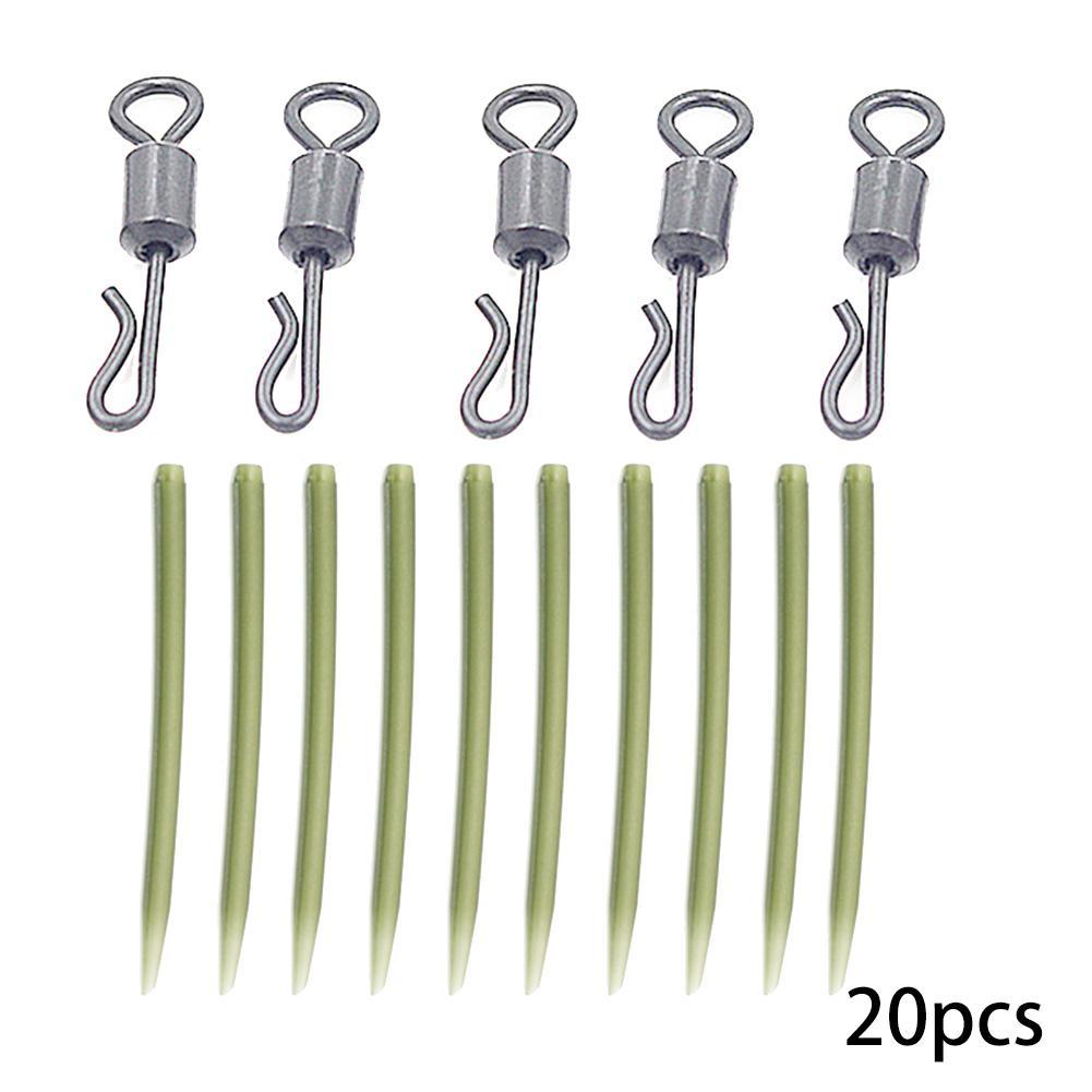 Fishing Tackle carp lead clips Quick Change swivels Anti Tangle Sleeves /& loops