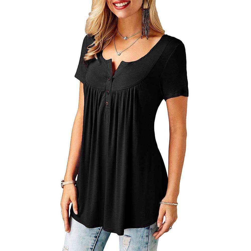 short sleeve ruffle shirt