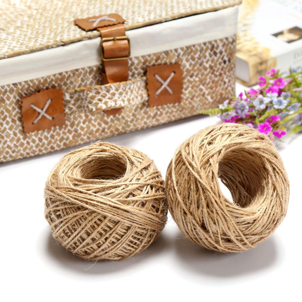 50m Hanfschnur Hemp Cord Hanfseil Hanf 2mm Bastelschnur Crafts DIY