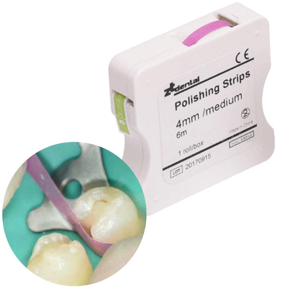 Hot 4mm＊6M Dental Polishing And Finishing Polyester Strips 2ROLLS Sale