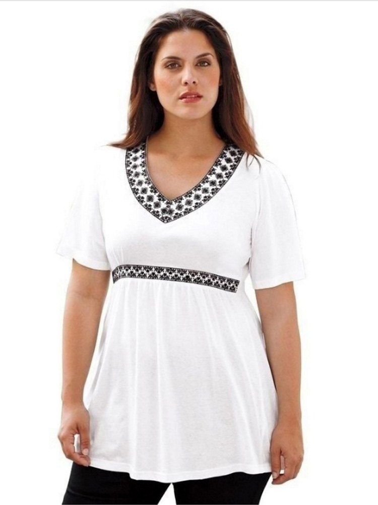 empire waist tops plus size