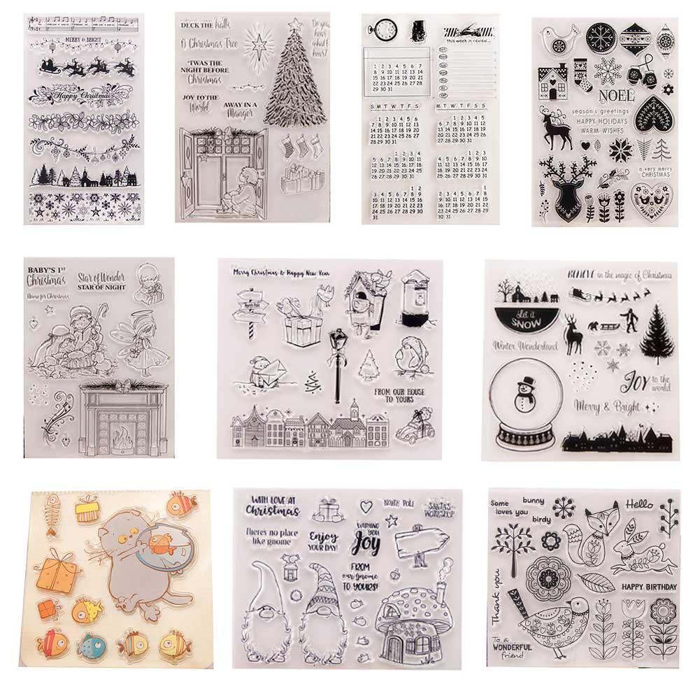 Klarer Silikon Stempel Stanzformen für DIY Scrapbooking Fotoalbum Karte Dekor