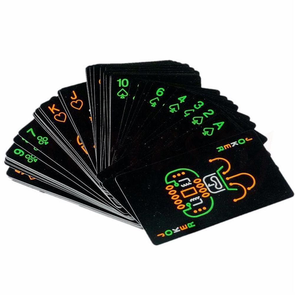 Playing Cards Neon Signs Led Neon Wall Sign Cool Neon Sign Decor For Room Bedroom Bar Shop Hotel Christmas Birthday Holiday Party (Blue White