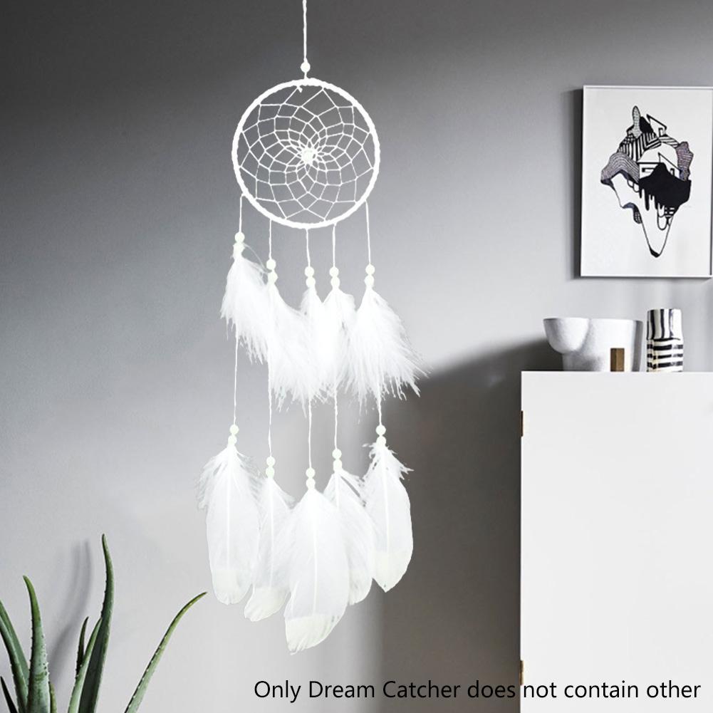 Leuchtende Feder fluoreszierende Dream Catcher Anhänger Home Auto Ornament