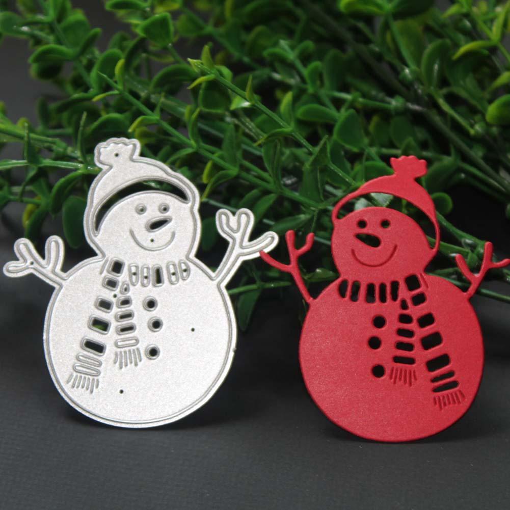 Christmas Snowman Cutting Dies Metal Stencil DIY Scrapbooking Album Paper Card