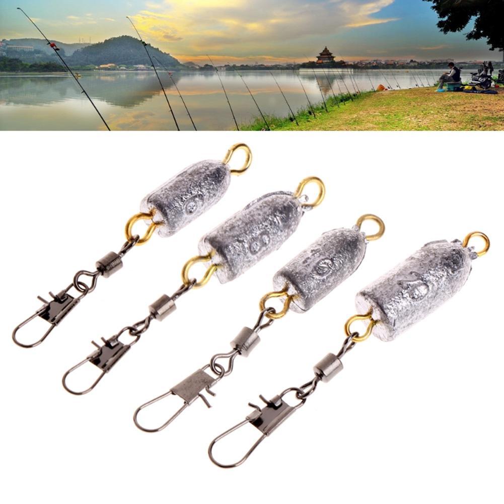Buy 1pc Bullet Fishing Lead Sinkers Weights Drop Shot Slider Sea