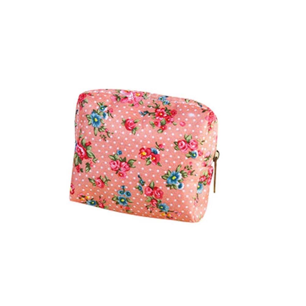 Cellphone Clutch Purse With Wrist Strap Flamingo And Flowers Pattern Zipper Small Purse Wallets Girls Canvas Coin Purse