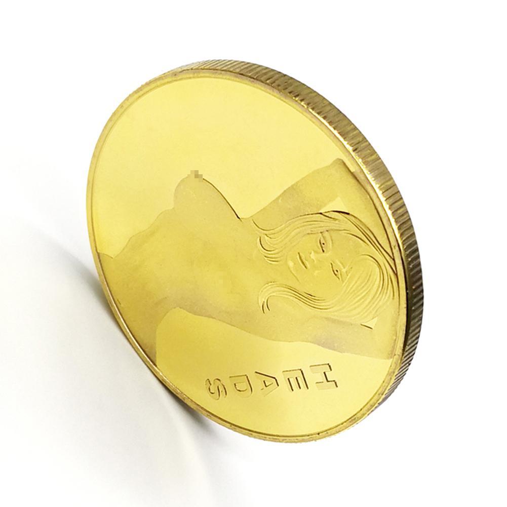 Buy Sexy Flash Deals Woman Commemorative Fashio Coin Golden Erotic Coin On Ezbuy Sg