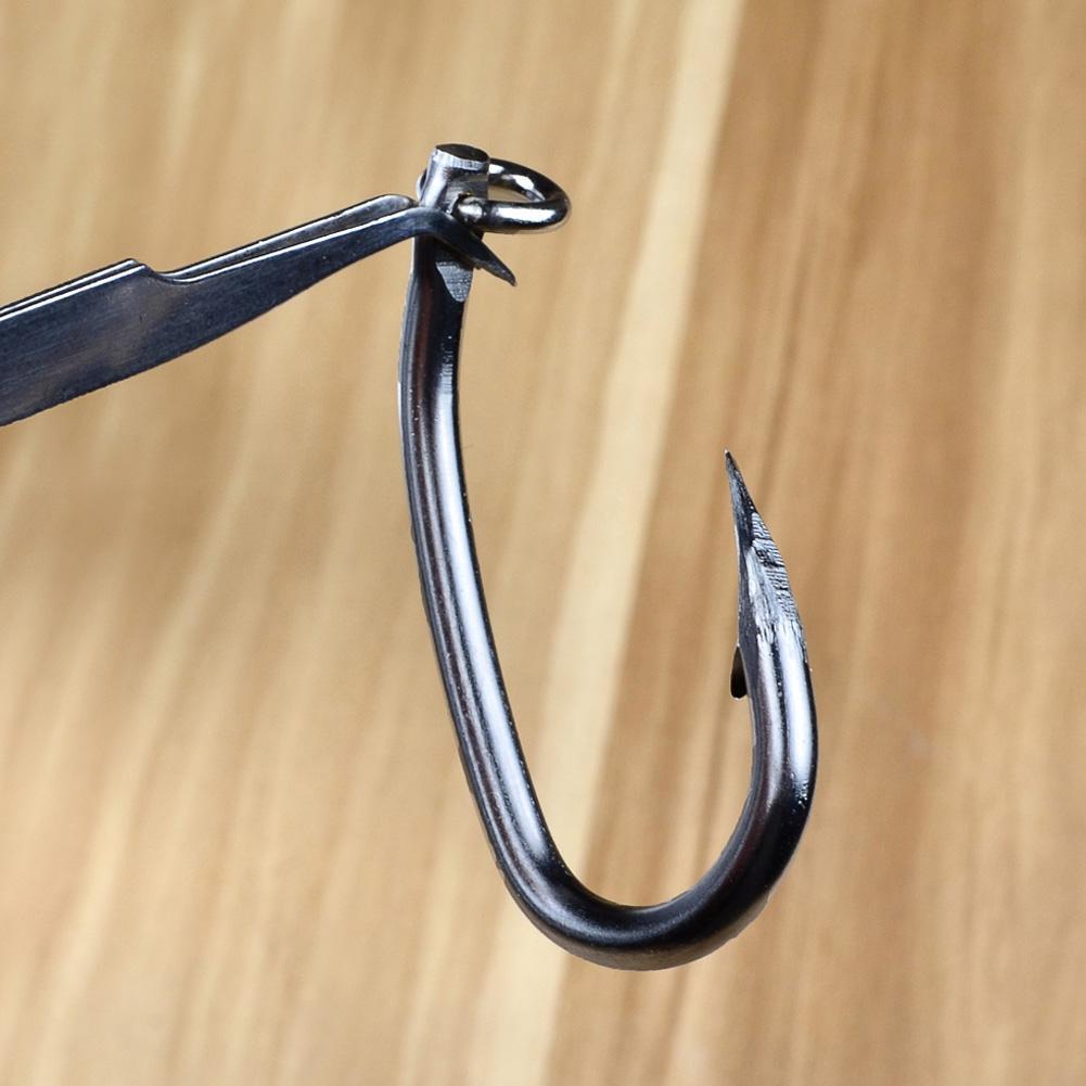 5 X Gummi Jig Assist Haken Hoch Carbon Stahl gebundenen Angelhaken ~~ Linie T2E4