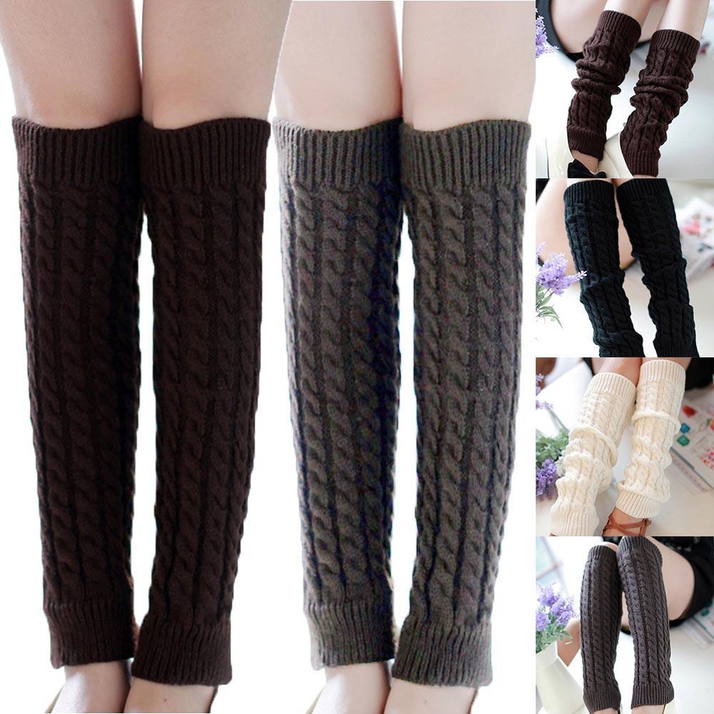 Damen Winter stricken über Knie Lange Stiefel Warm Socken Strümpfe Stocking FL