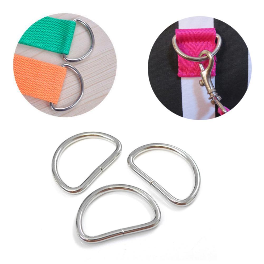 10100pc D rings buckles for webbing Hand Bag 25mm x 1.8mm semi