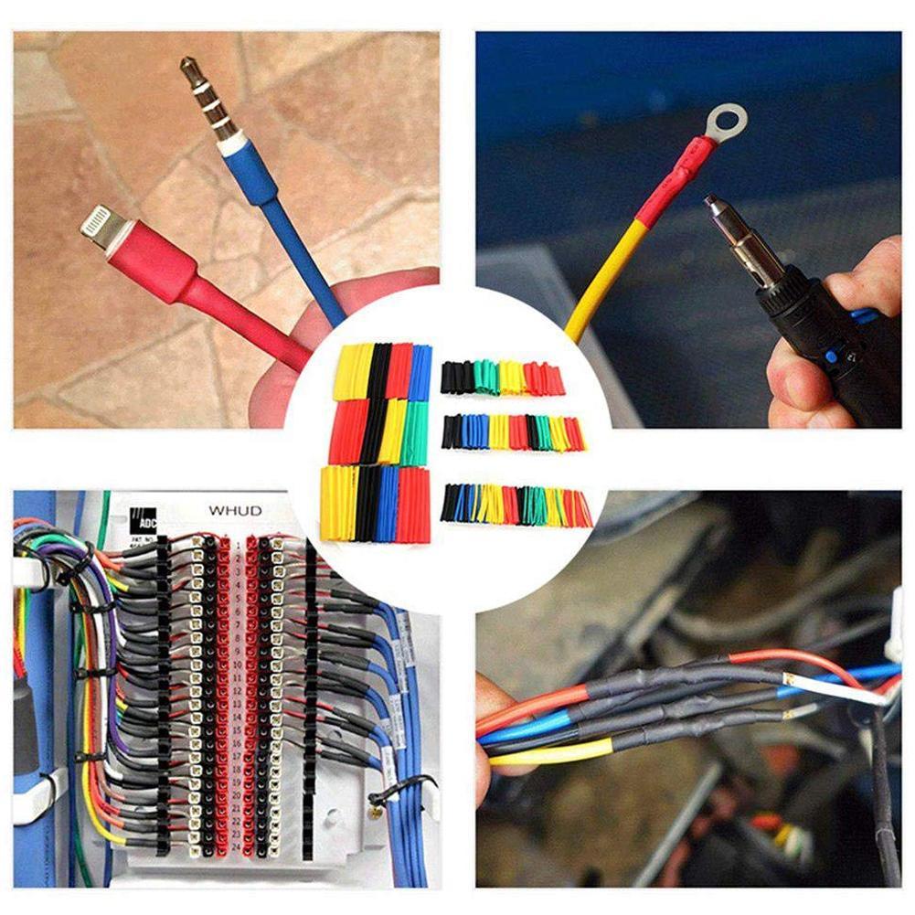 328PCS Heat Sleeve Assortment Tubing Electrical Cable Tube Shrink Wrap Wire SET