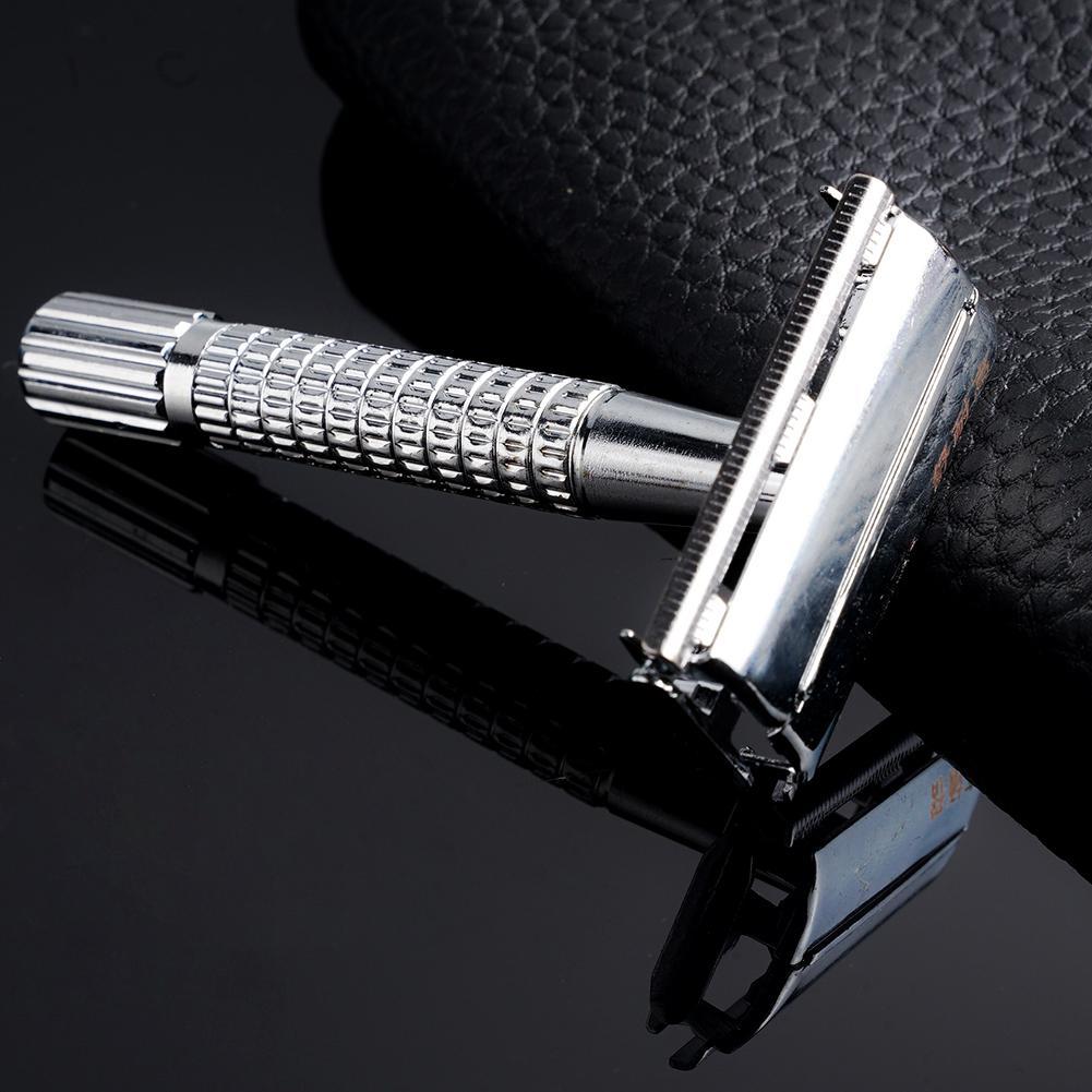 Men Adjustable Double Edge Shaving Alloy Safety Razor Holder Retro New ...