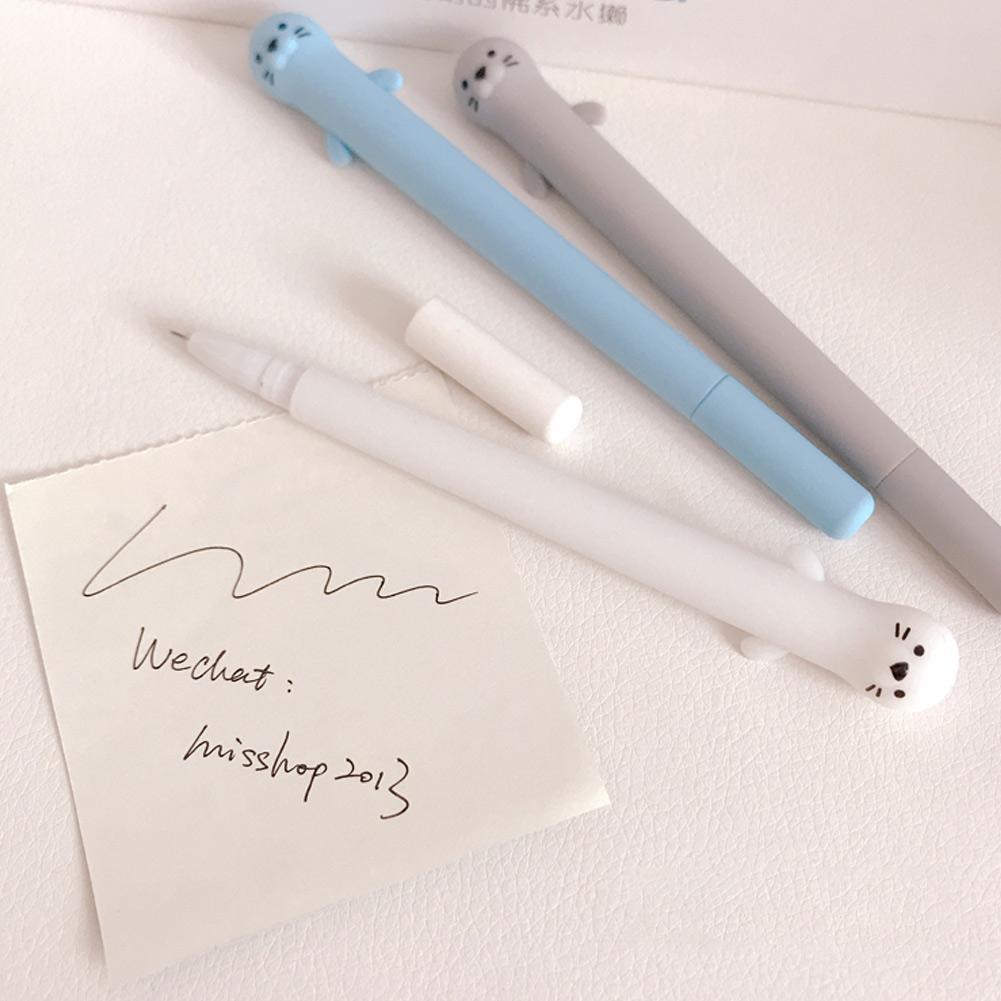 Cartoon Otter Gelstift Schwarz Ink Pen Kawaii Schreibwaren Schule Bürobedarf 0.5