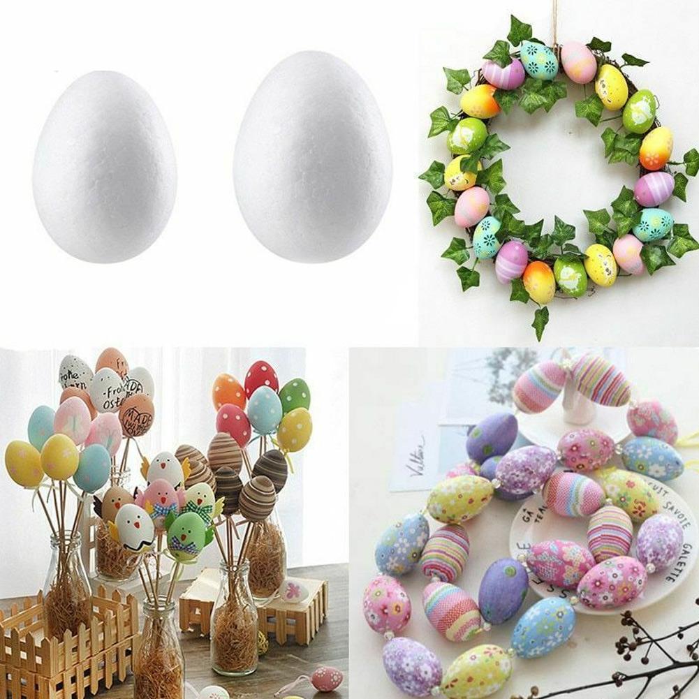Easter Styrofoam Shapes 10 Polystyrene 3.5cm Eggs to Decorate