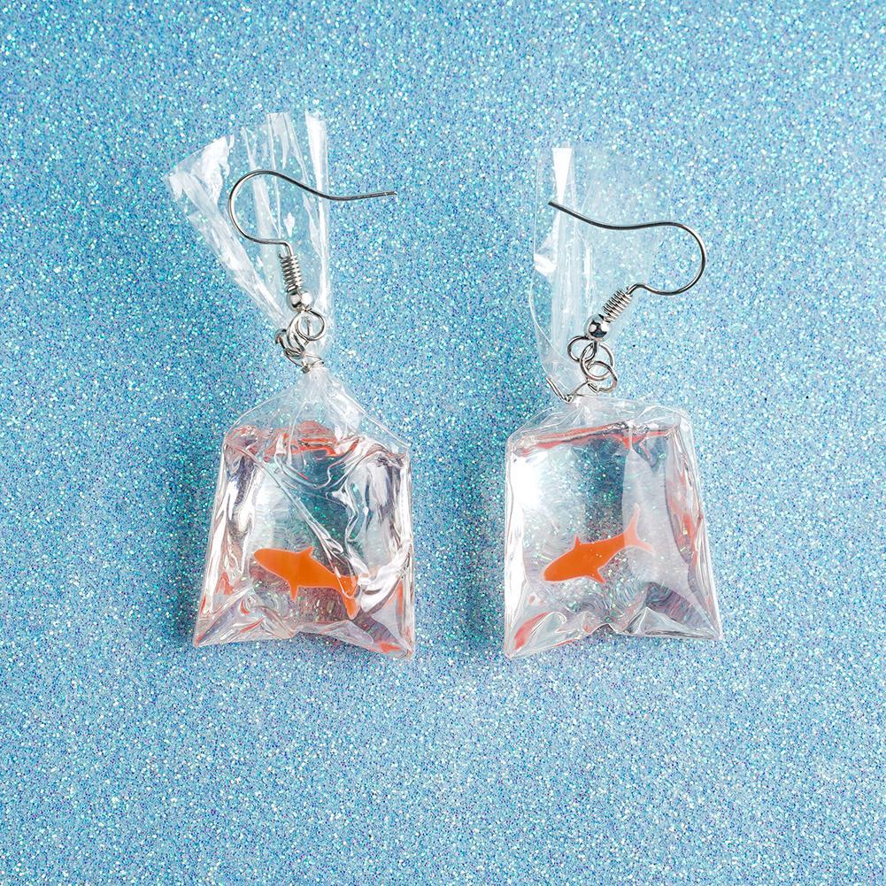 KAWAII GOOD LUCK GOLDFISH DROP EARRINGS Valentine’s GIFT FREE P/&P LAST ONES